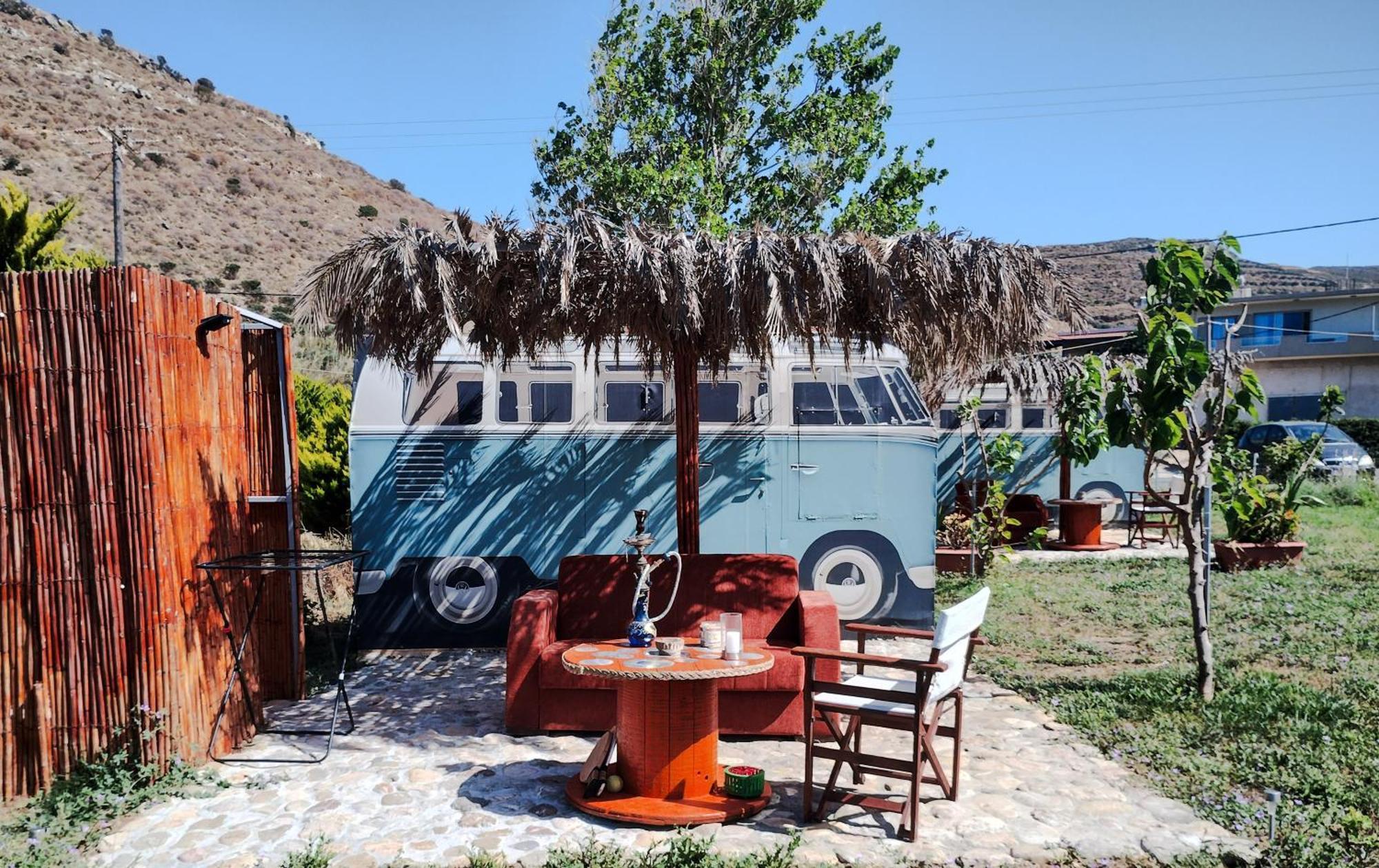 Cornelia Hippie Magic Bus Villa Kíssamos Eksteriør billede