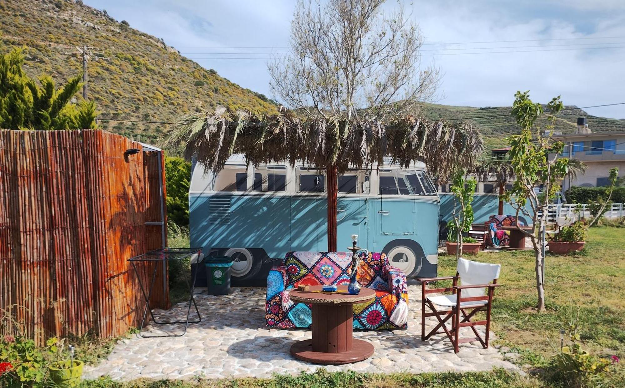 Cornelia Hippie Magic Bus Villa Kíssamos Eksteriør billede